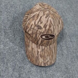Mossy Oak Hat Cap Strap Back Bottomland Camouflage Embroidered Hunting Mens One